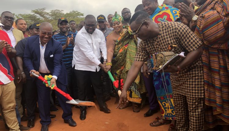 Kofi Osei Ameyaw and Asenso Boakye at the sod cutting ceremony