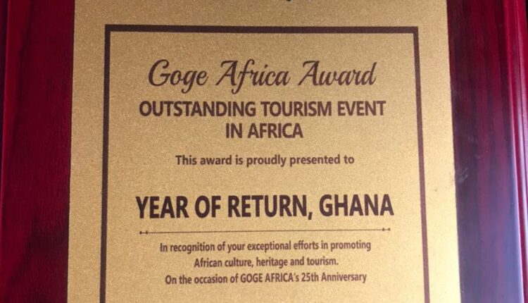 Ghana Tourism Authority Honored at GOGE Africa Festival for THE YEAR OF RETURN