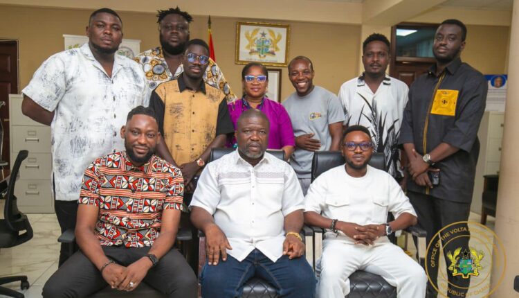 Volta Creative Arts Pays a Courtesy Visit to Volta Regional Minister, Hon. James Gunu