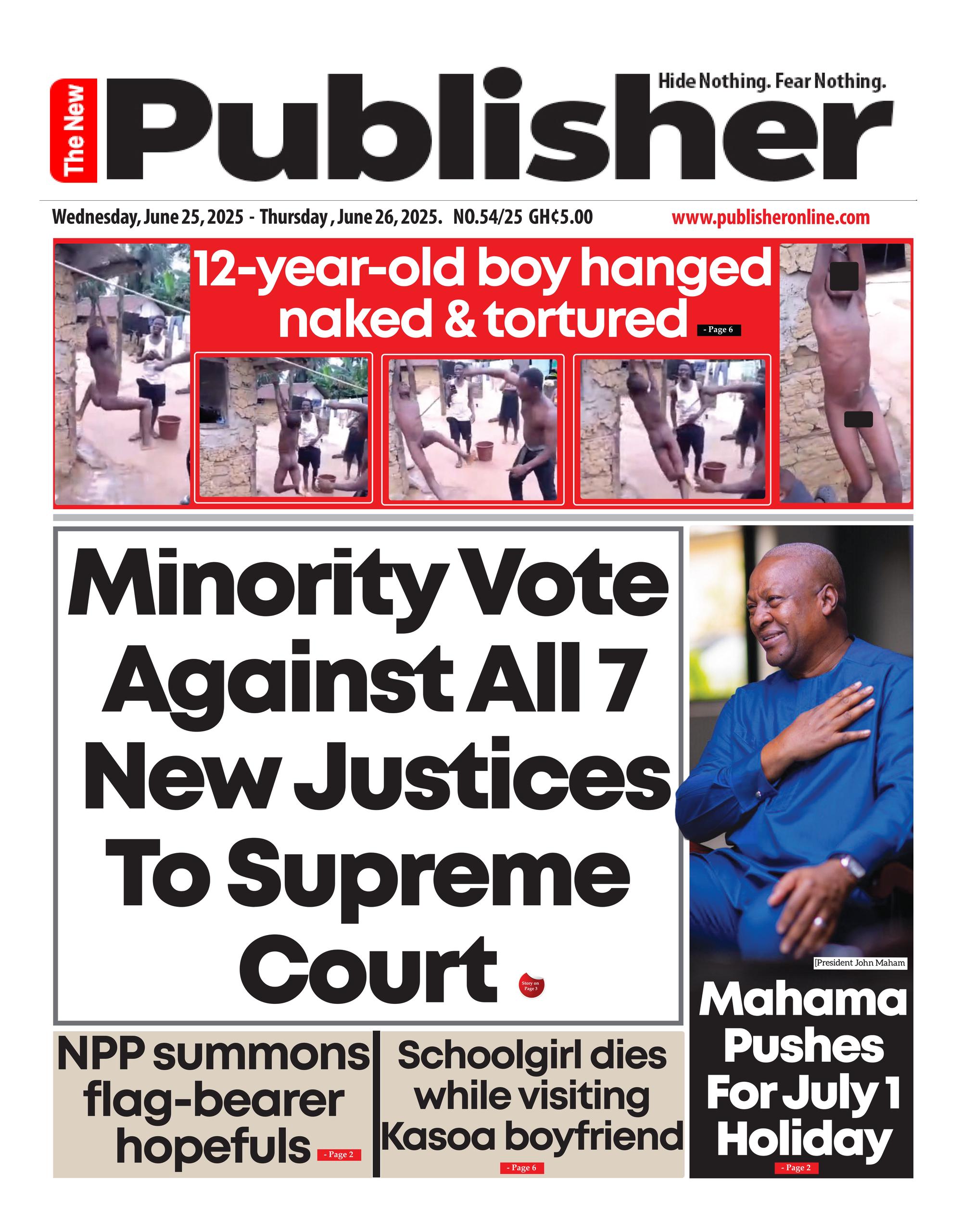 NEWS PAPER HEADLINE