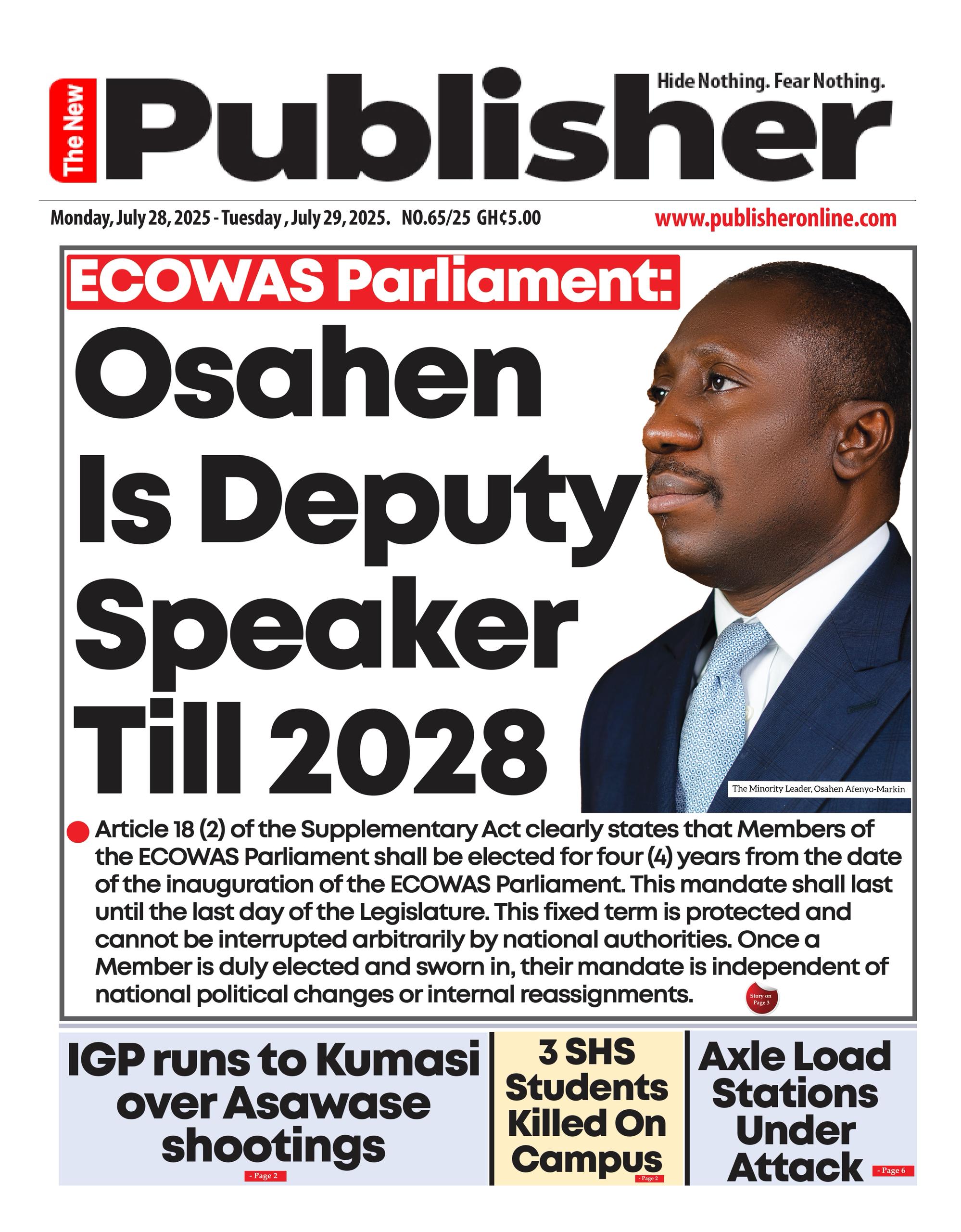NEWS PAPER HEADLINE