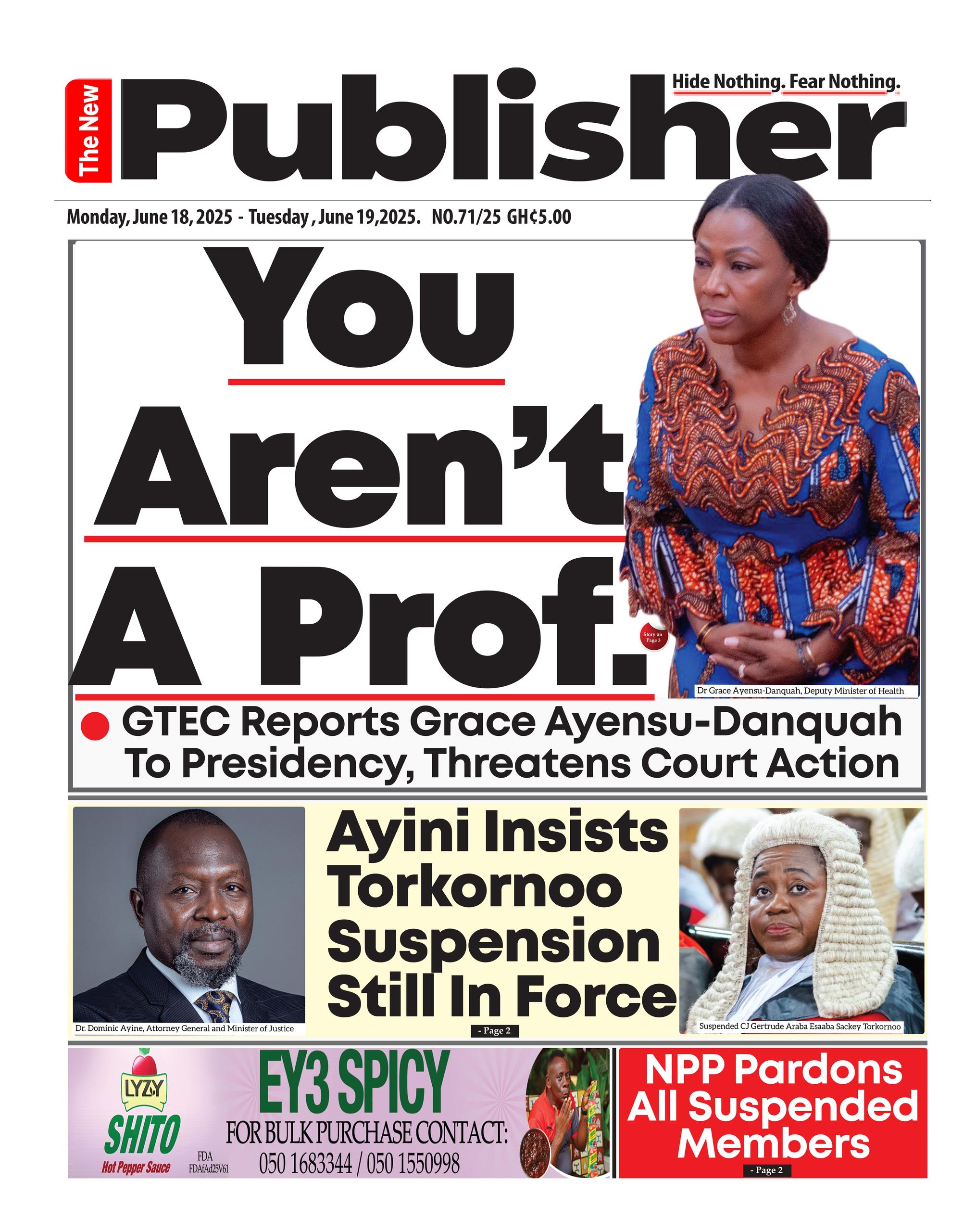 NEWS PAPER HEADLINE