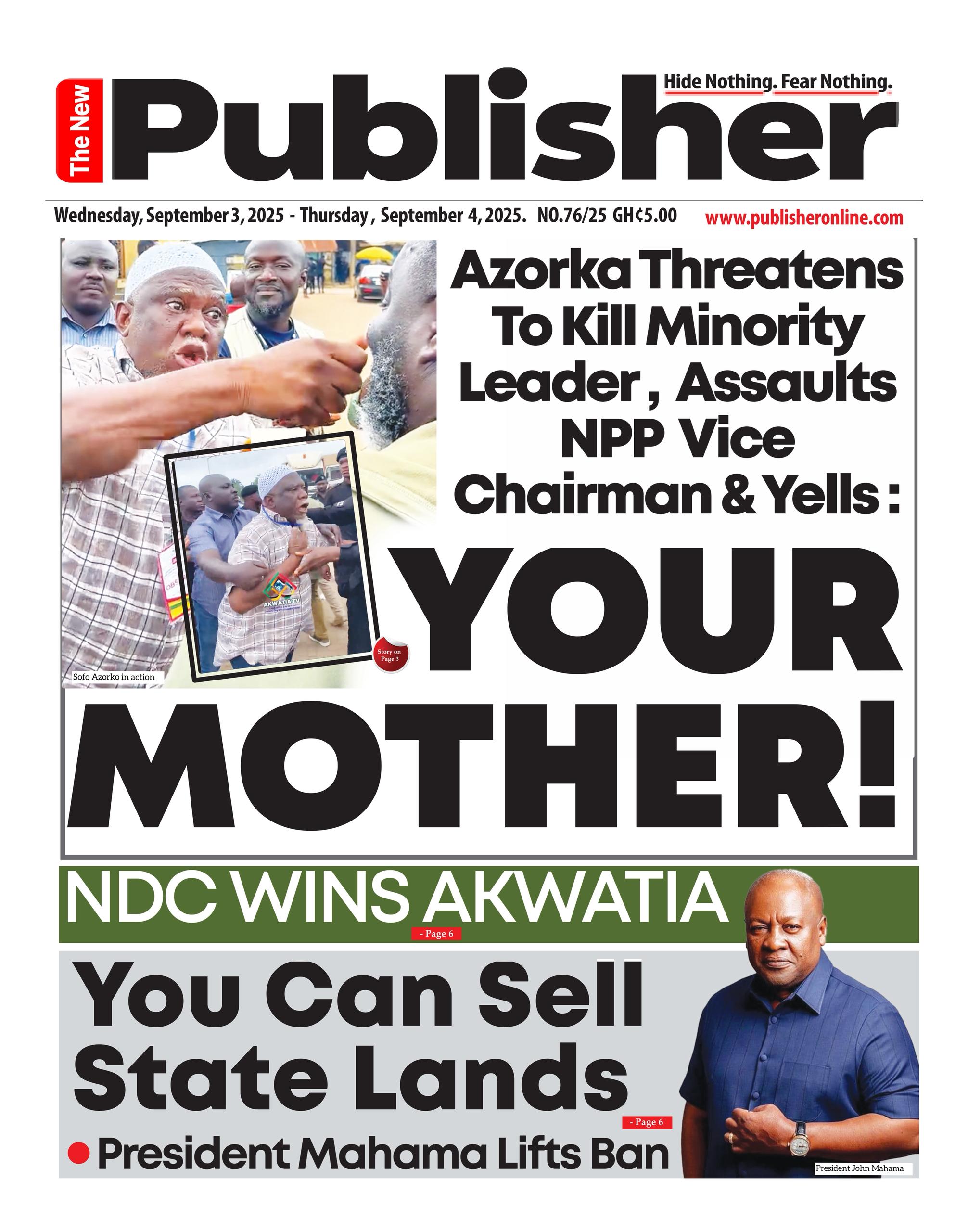 NEWS PAPER HEADLINE